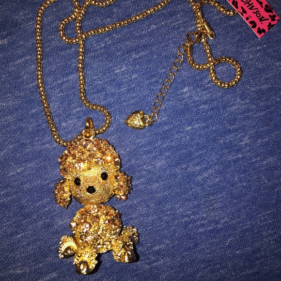 🐶 💛NWT BETSEY JOHNSON RHINESTONE PUPPY NECKLACE - Picture 8 of 8